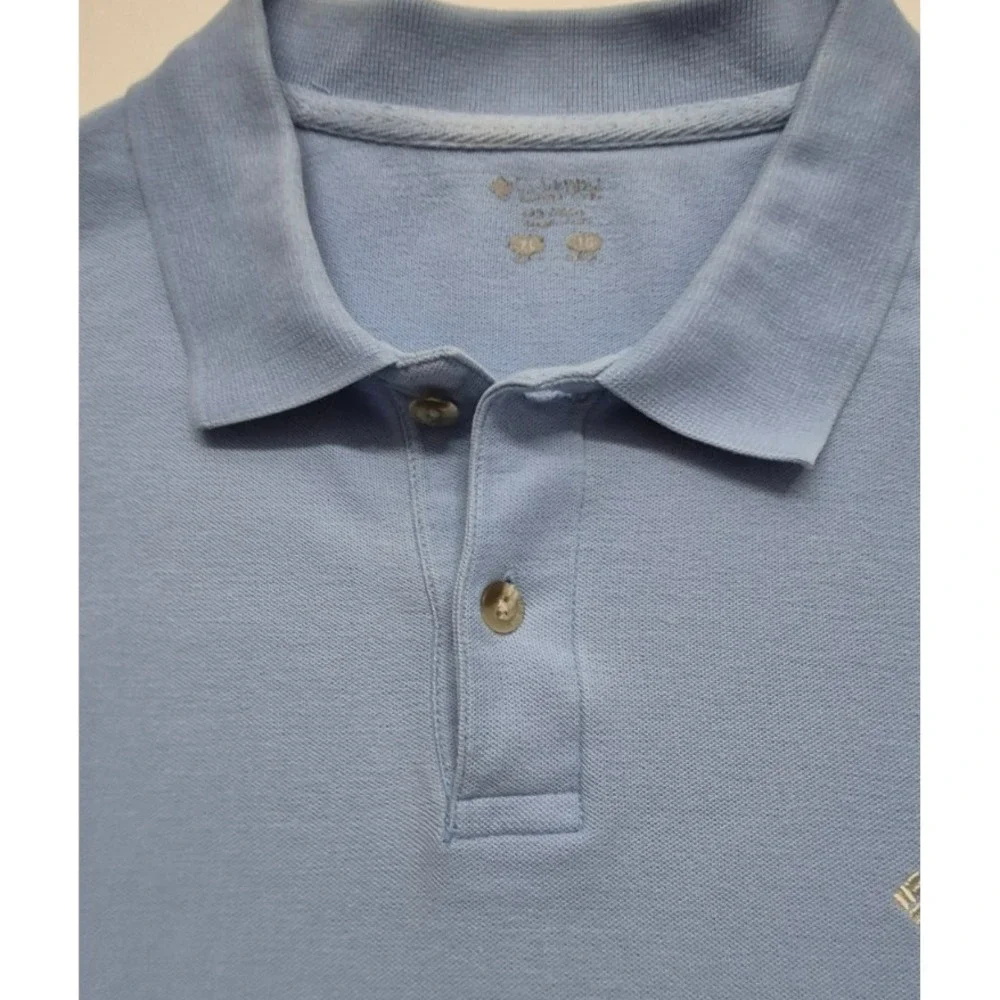 Colombia men's‎ baby Blue short sleeve Polo shirt No Size Tag